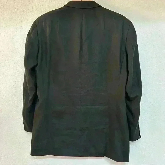 Boss Hugo Boss Designer Blazer Suit Jacket 100% Linen 42R - Picture 2 of 6